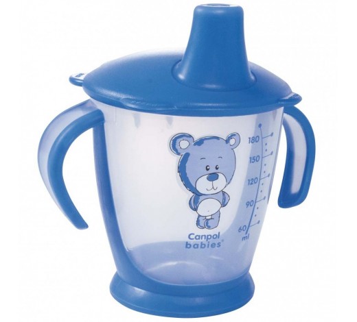 Чашка-непроливайка Canpol Babies Друг ведмедик 9 +, 180 мл, синя